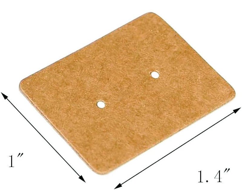 TIAMALL 300 PCS Earring Display Cards Kraft Paper Ear Tags Ear Stud Card (Brown) - Image 5